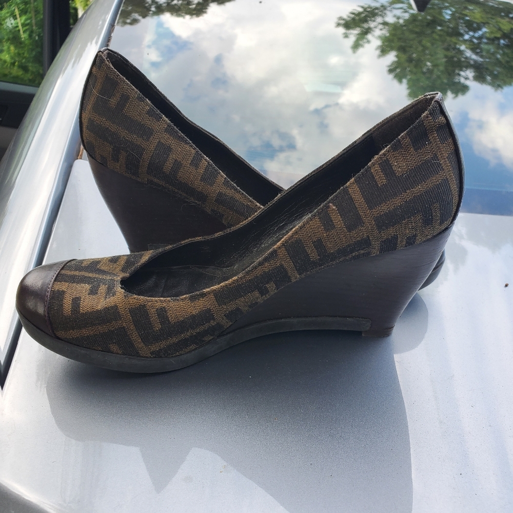 Fendi wedge heel shoes